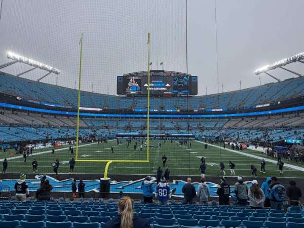 Bank of America Stadium, section: 121, row: 12, seat: 9