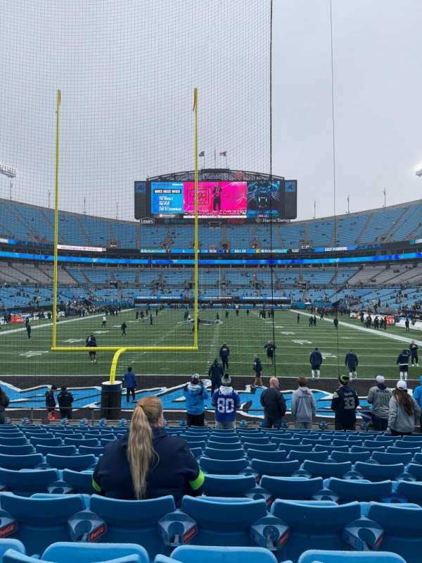 Bank of America Stadium, section: 121, row: 12, seat: 9