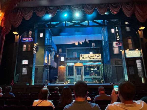 Paramount Theatre, Aurora, section: Orchestra, row: H, seat: 109
