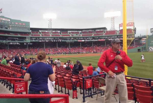 Fenway Park, section: Right Field Box 93