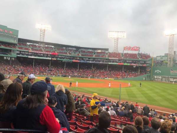 Fenway Park, section: Right Field Box 95, row: TT, seat: 10