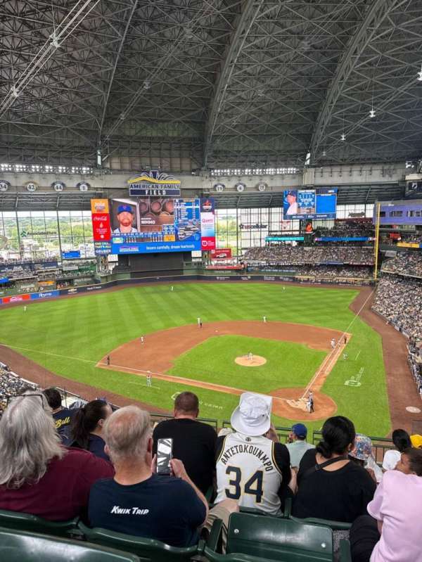 American Family Field, section: 425, row: 7, seat: 5