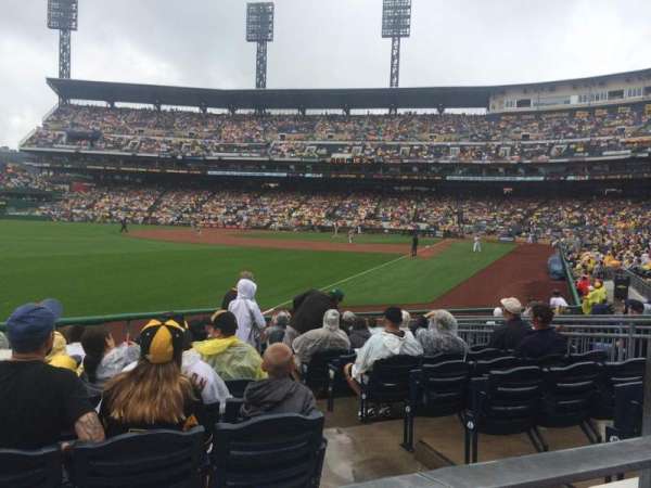 PNC park, section: 131, row: A, seat: 12