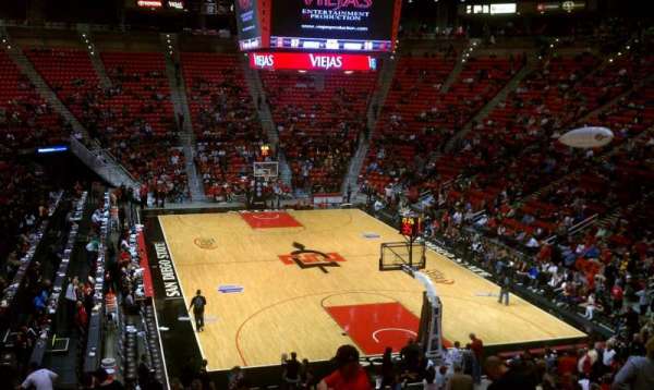Viejas Arena, section: v, row: 23, seat: 12