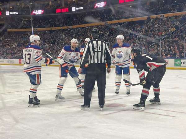 KeyBank Center, section: 102, row: 1, seat: 2