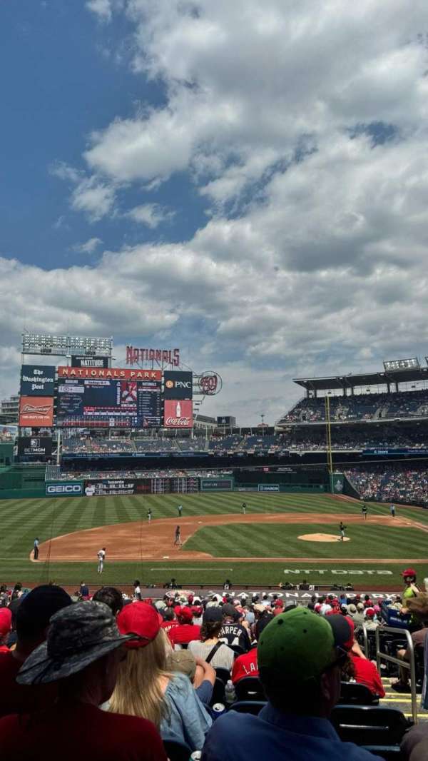 Nationals Park, section: 116, row: PP, seat: 1