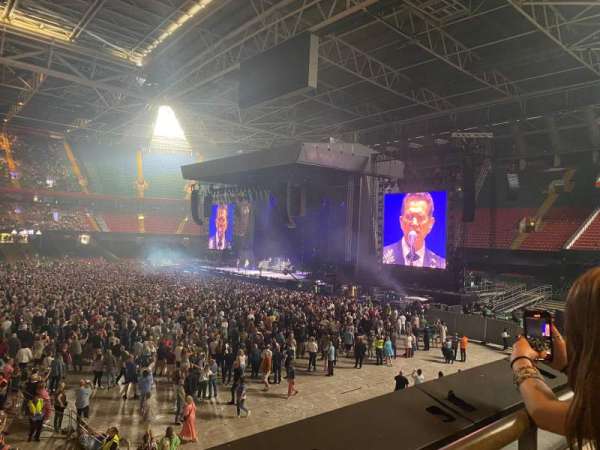Principality Stadium, section: M8, row: 1, seat: 22