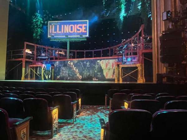 St. James Theatre, section: Orchestra R, row: F, seat: 2