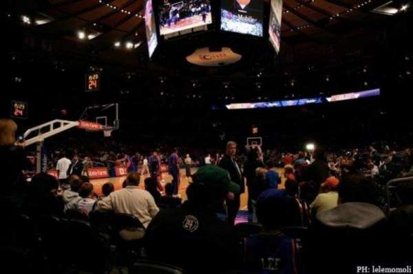 Madison Square Garden, section: 10, row: F, seat: 3