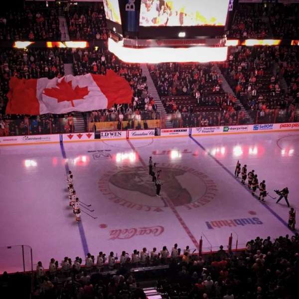 Canadian Tire Centre, section: 309, row: B, seat: 7