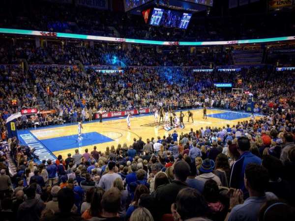 Paycom Center, section: 107, row: N, seat: 16