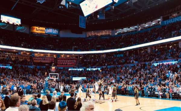 Paycom Center, section: 114, row: A, seat: 10