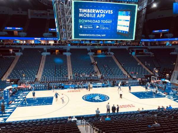 Target Center, section: 112, row: P, seat: 3