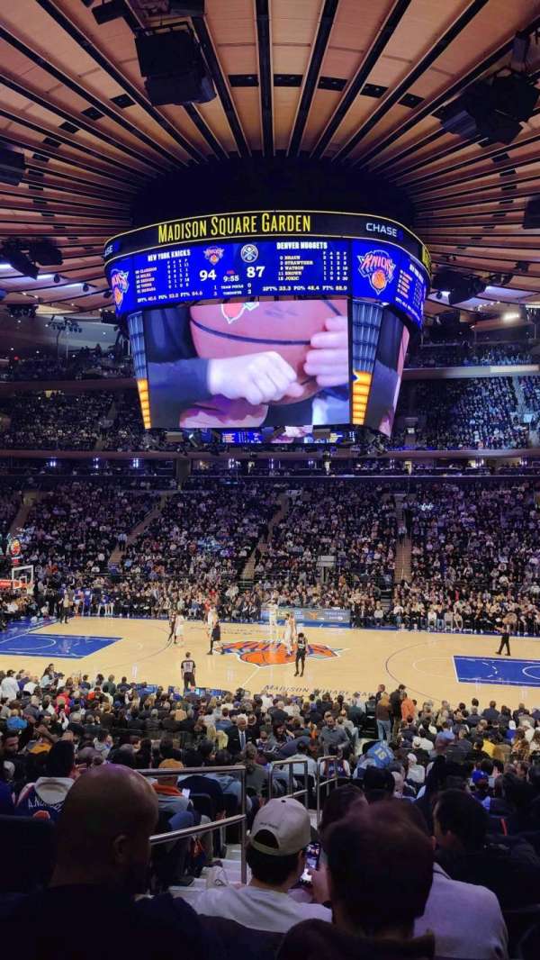 Madison Square Garden, section: 118, row: 18, seat: 1