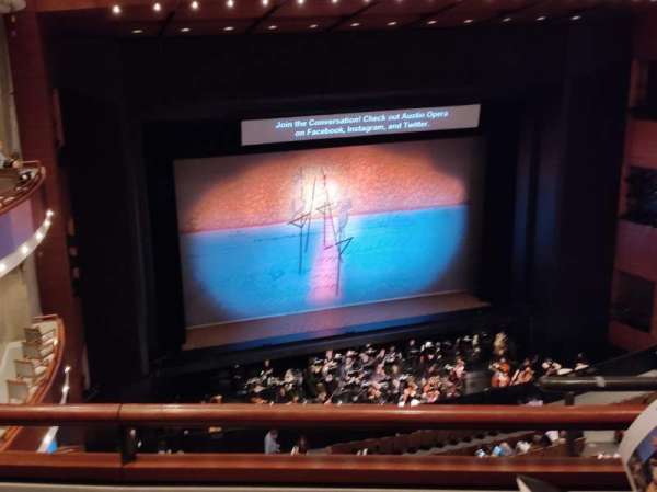 Dell Hall at the Long Center for the Performing Arts, section: Balcony, row: B, seat: 109
