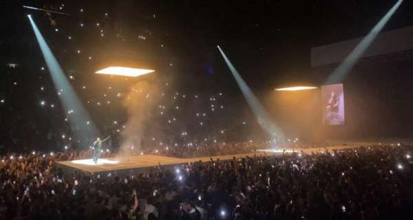 The O2, London, section: 111, row: G, seat: 323