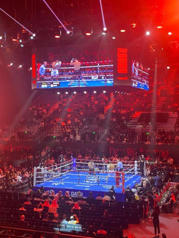 Kingdom Arena, section: 8, row: Q, seat: 4