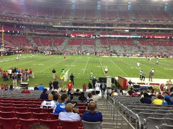 State Farm Stadium, section: 132, row: 19, seat: 1