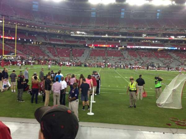 State Farm Stadium, section: 133, row: 2, seat: 1