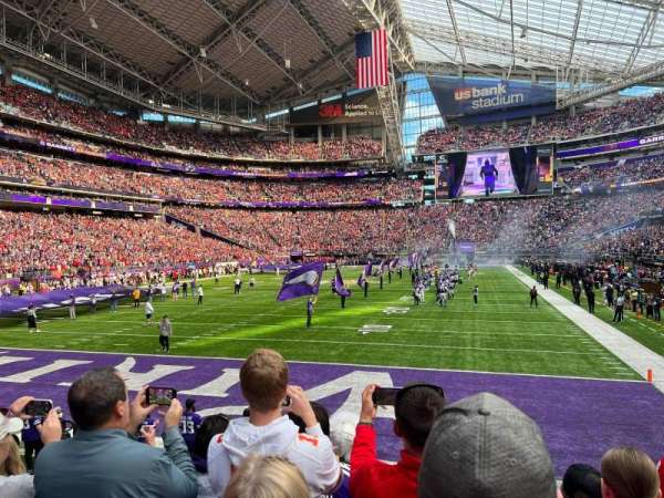 U.S. Bank Stadium, section: 140, row: 6, seat: 7