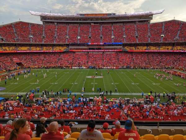 Arrowhead Stadium, section: 201, row: 8, seat: 11