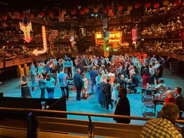 Bridge Theatre, section: Stalls, row: Cc, seat: 8