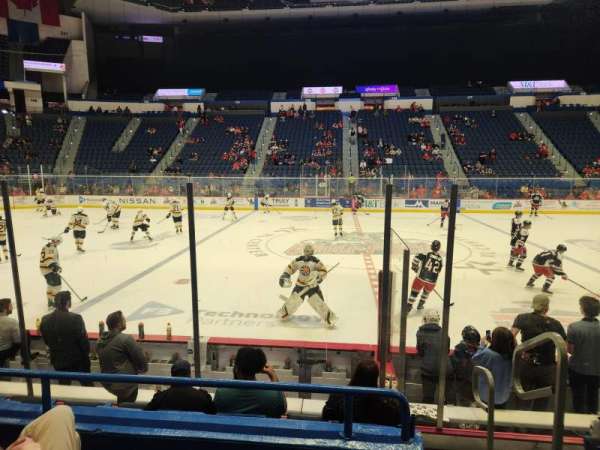 PeoplesBank Arena, section: 104, row: J, seat: 1
