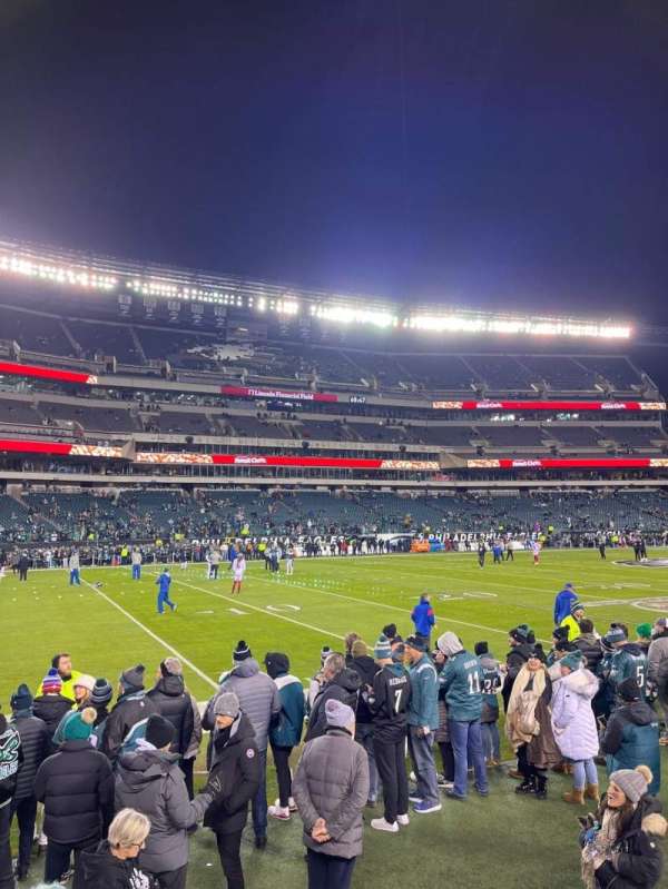 Lincoln Financial Field, section: 116, row: 1, seat: 15