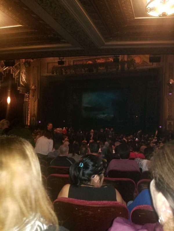 Hollywood Pantages Theatre, section: Orchestra RC, row: RR, seat: 208
