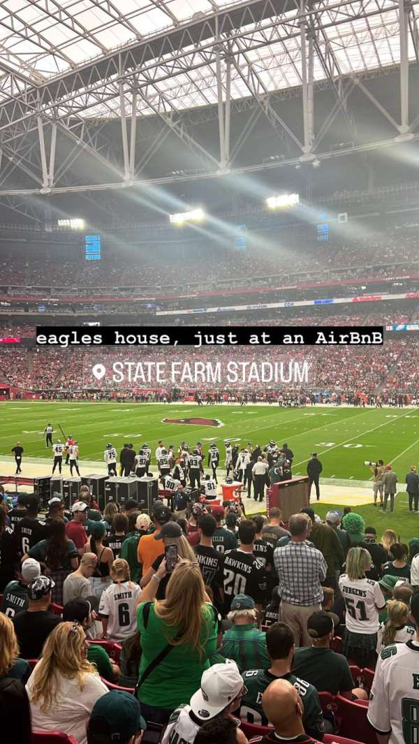 State Farm Stadium, section: 127, row: 14, seat: 1