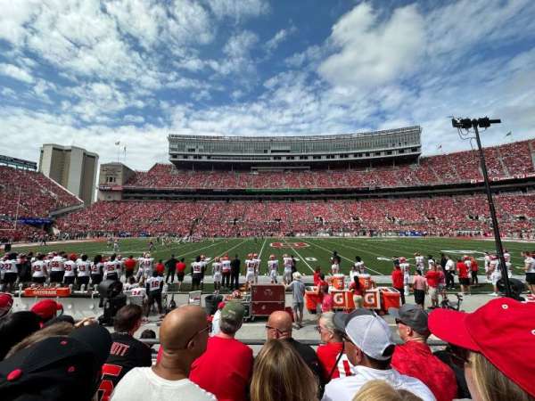 Ohio Stadium, section: 22AA, row: 4, seat: 6