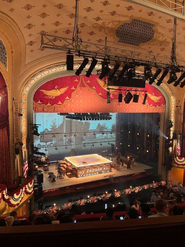 Bernard B. Jacobs Theatre, section: Mezzanine L, row: E, seat: 17