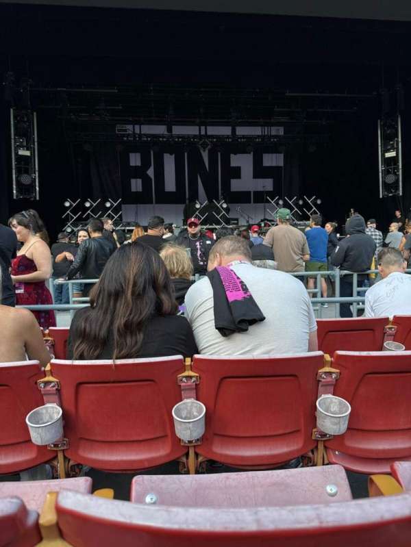 The Greek Theatre, section: A Center, row: D, seat: 114