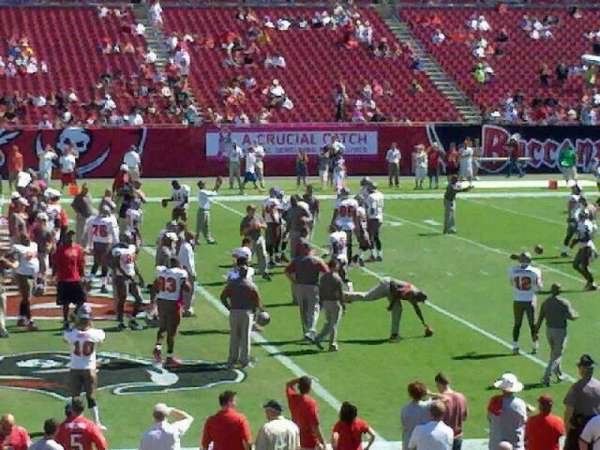 Raymond James Stadium, section: 134, row: h, seat: 8