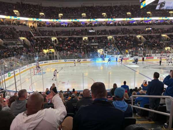 Enterprise Center, section: 109, row: Q, seat: 1