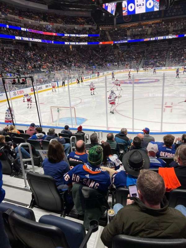 UBS Arena, section: 108, row: 9, seat: 10