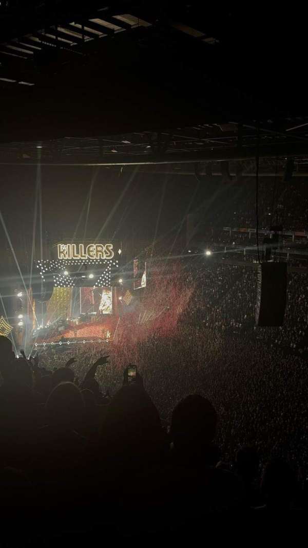 The O2, London, section: 405, row: P, seat: 572