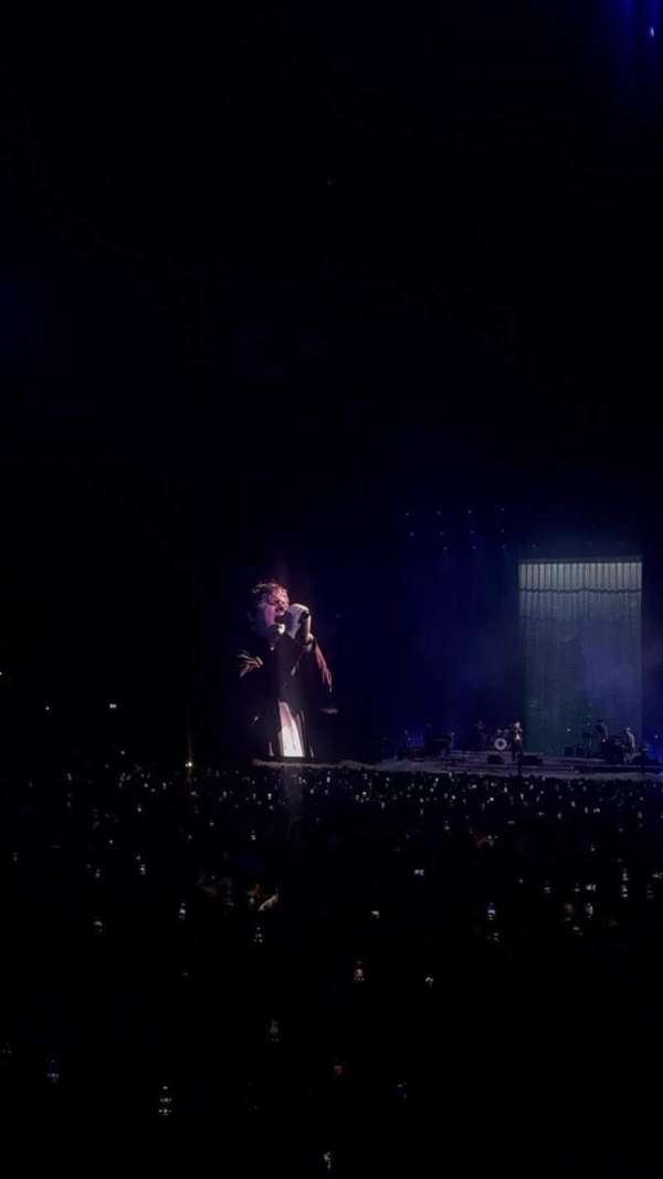 The O2, London, section: 108, row: H, seat: 254