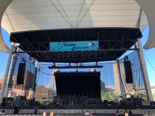 Jacobs Pavilion, section: Box I, row: 1, seat: 4