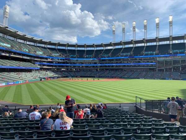 Progressive Field, section: 103, row: S, seat: 8