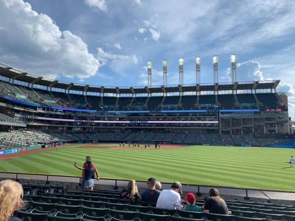 Progressive Field, section: 109, row: L, seat: 16