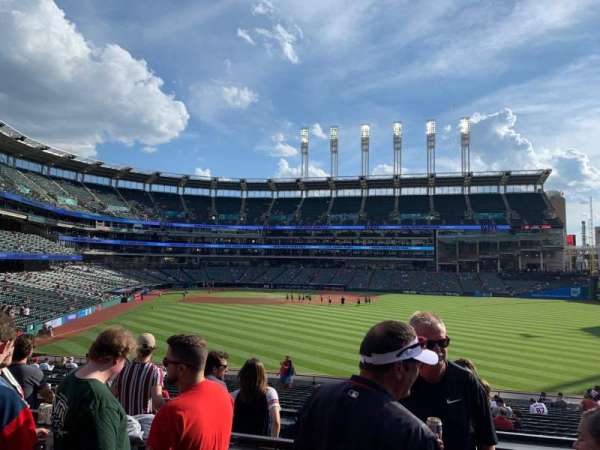Progressive Field, section: Lower Reserved Patio