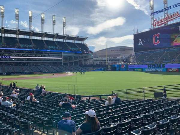Progressive Field, section: 117, row: T, seat: 17