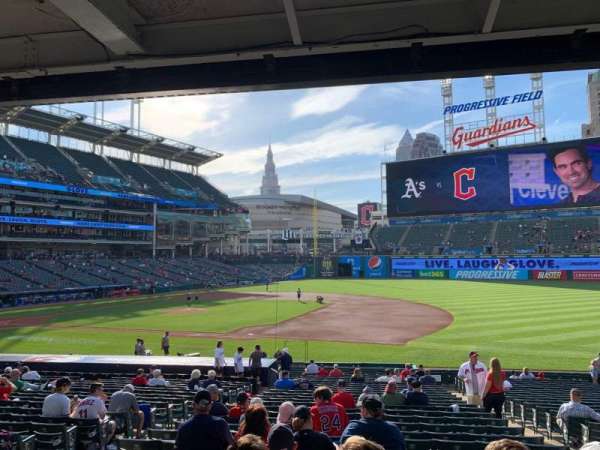 Progressive Field, section: 138, row: BB, seat: 9