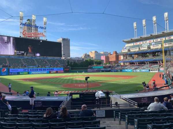 Progressive Field, section: 154, row: T, seat: 3