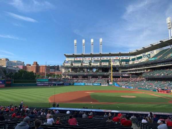 Progressive Field, section: 163, row: FF, seat: 2