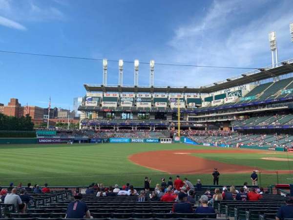 Progressive Field, section: 167, row: V, seat: 5