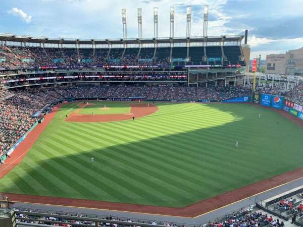 Progressive Field, section: 408, row: D, seat: 2