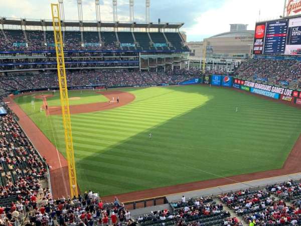 Progressive Field, section: 415, row: A, seat: 5