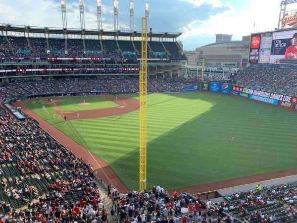 Progressive Field, section: 417, row: E, seat: 6